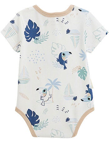 Ensemble body bébé et short en gaze de coton Toucana