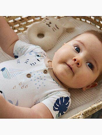 Ensemble body bébé et short en gaze de coton Toucana