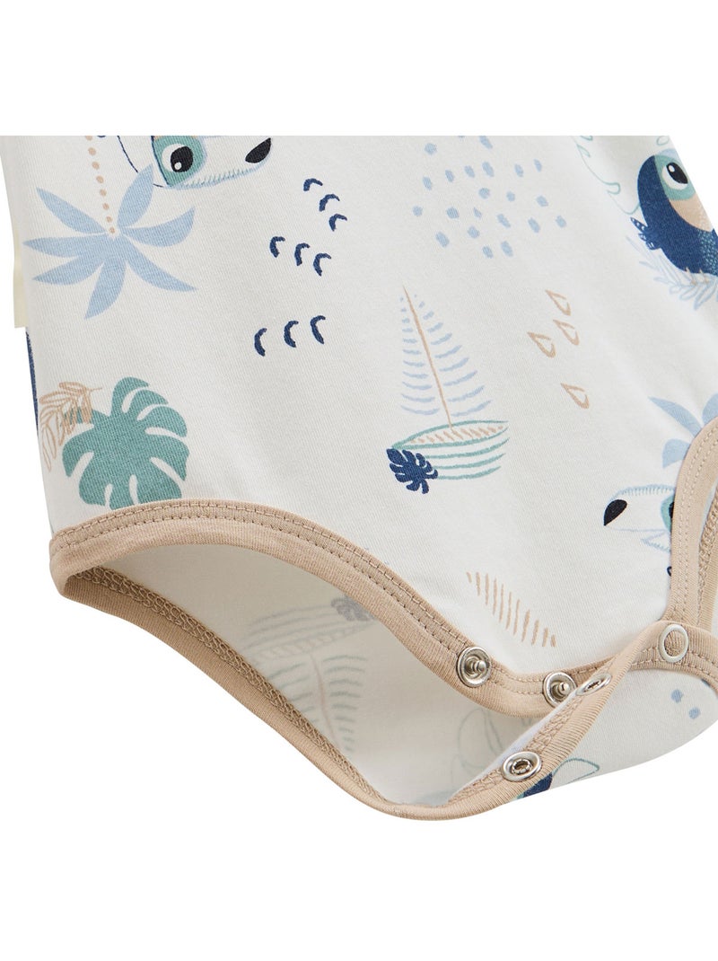 Ensemble body bébé et short en gaze de coton Toucana Bleu - Kiabi
