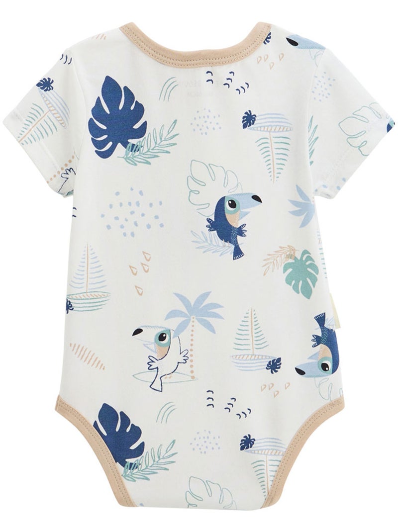Ensemble body bébé et short en gaze de coton Toucana Bleu - Kiabi
