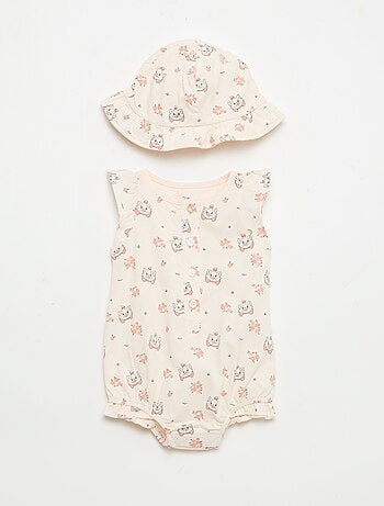 Ensemble body + chapeau 'Bambi' 'Disney' - 2 pièces