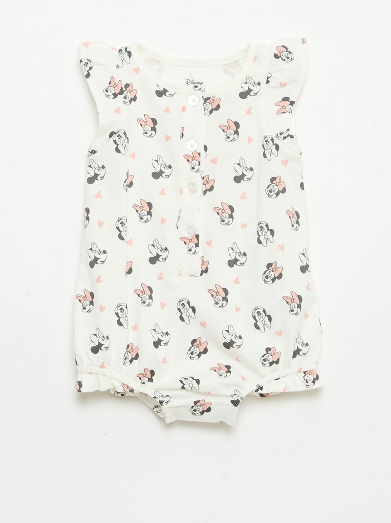 Ensemble body + chapeau 'Minnie' 'Disney' - 2 pièces Blanc - Kiabi