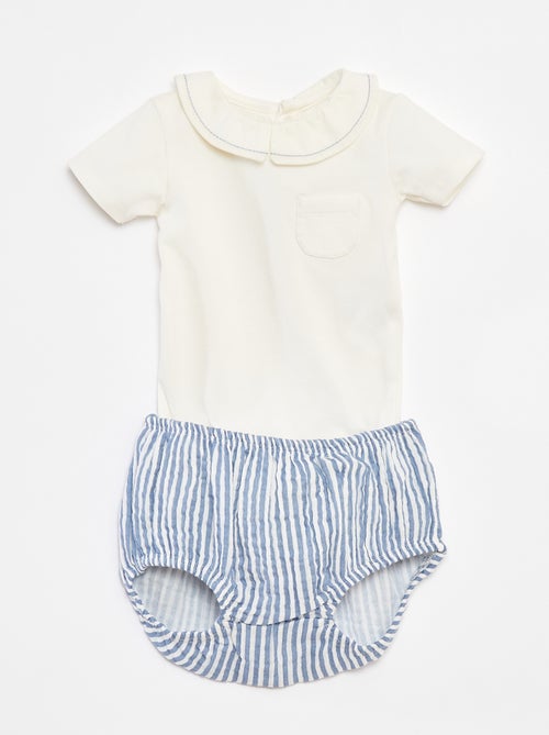 Ensemble body + culotte - 2 pièces - Kiabi