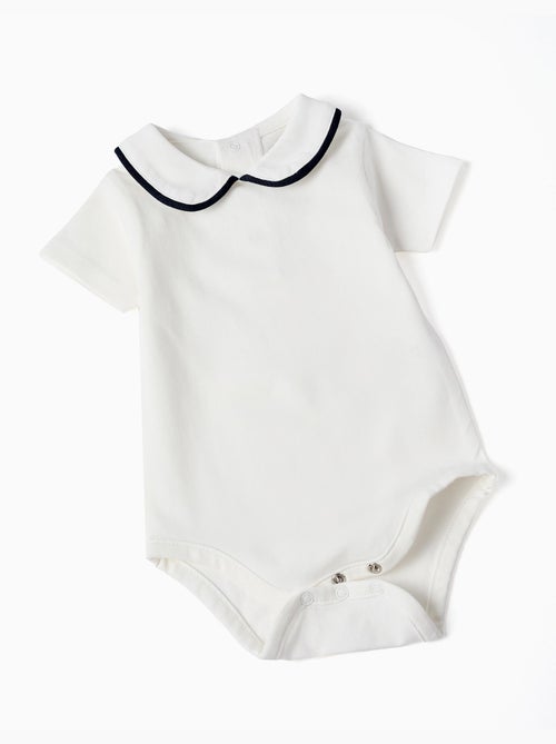 Ensemble body en coton + barboteuse - Kiabi