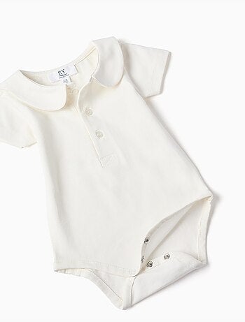 Ensemble body en coton + barboteuse en jean