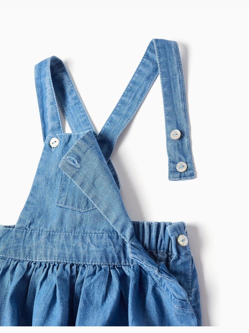 Ensemble body en coton + barboteuse en jean - Kiabi