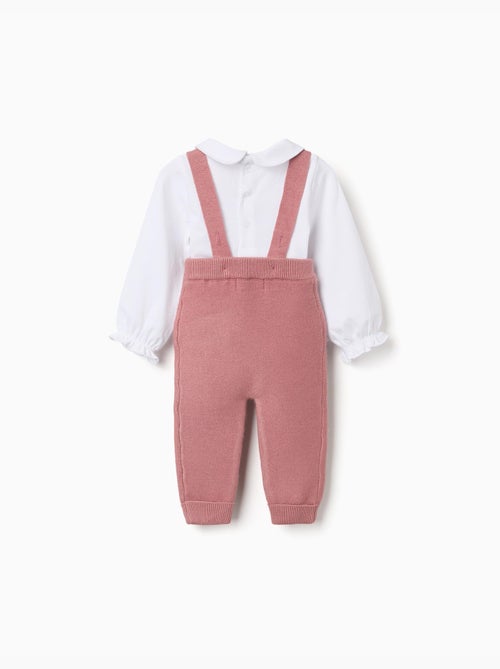 Ensemble body en coton et pantalon en maille - Kiabi Ensemble body en coton et pantalon en maille - Kiabi