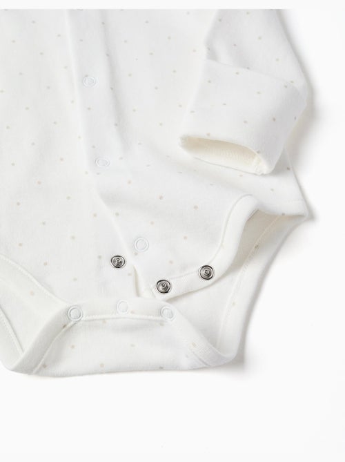 Ensemble body en coton + salopette en velours - Kiabi