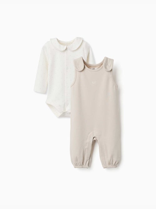 Ensemble body et combinaison en coton - Kiabi
