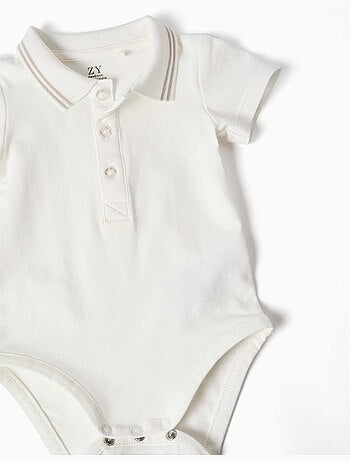 Ensemble body et salopette en coton