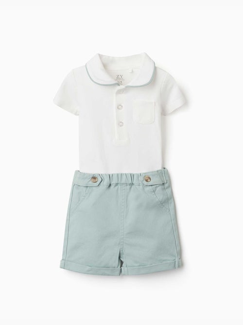 Ensemble body et short en coton - Kiabi Ensemble body et short en coton - Kiabi