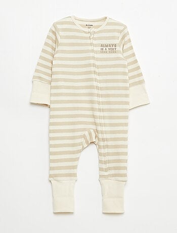 Ensemble body évolutif + dors bien en maille côtelée