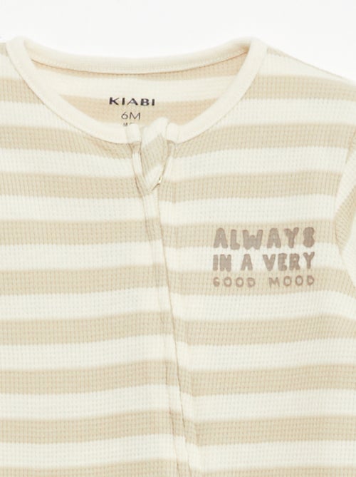 Ensemble body évolutif + dors bien en maille côtelée - Kiabi
