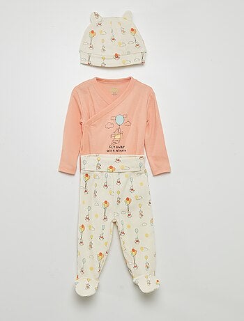 Ensemble body + legging avec pieds + bonnet 'Disney'