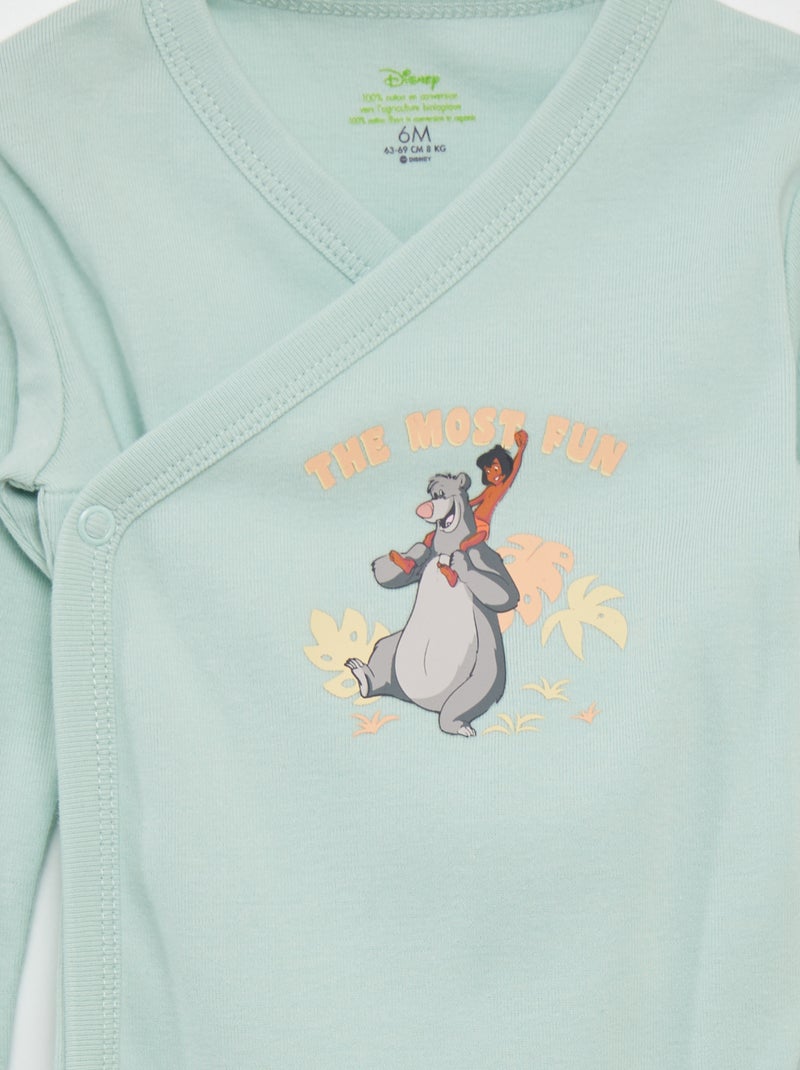 Ensemble body + legging avec pieds + bonnet 'Disney' Vert - Kiabi