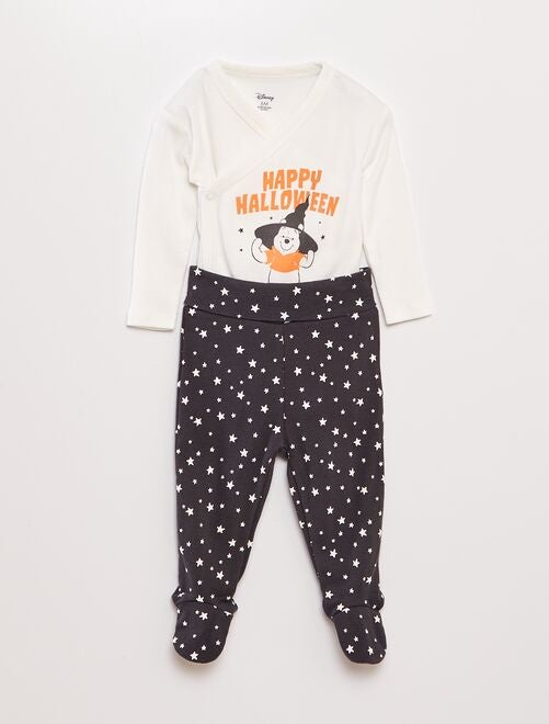 Ensemble body + legging avec pieds 'Winnie l'ourson' 'Disney' - Kiabi