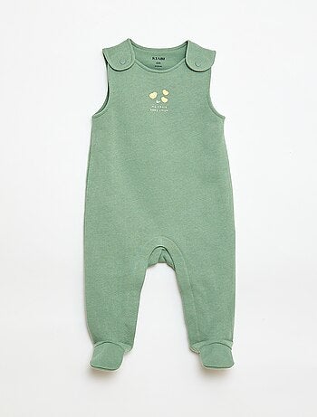 Ensemble body manches longues + salopette avec pieds