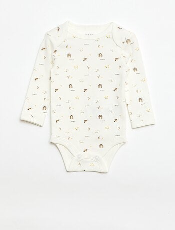 Ensemble body manches longues + salopette avec pieds