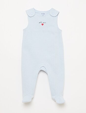 Ensemble body manches longues + salopette avec pieds