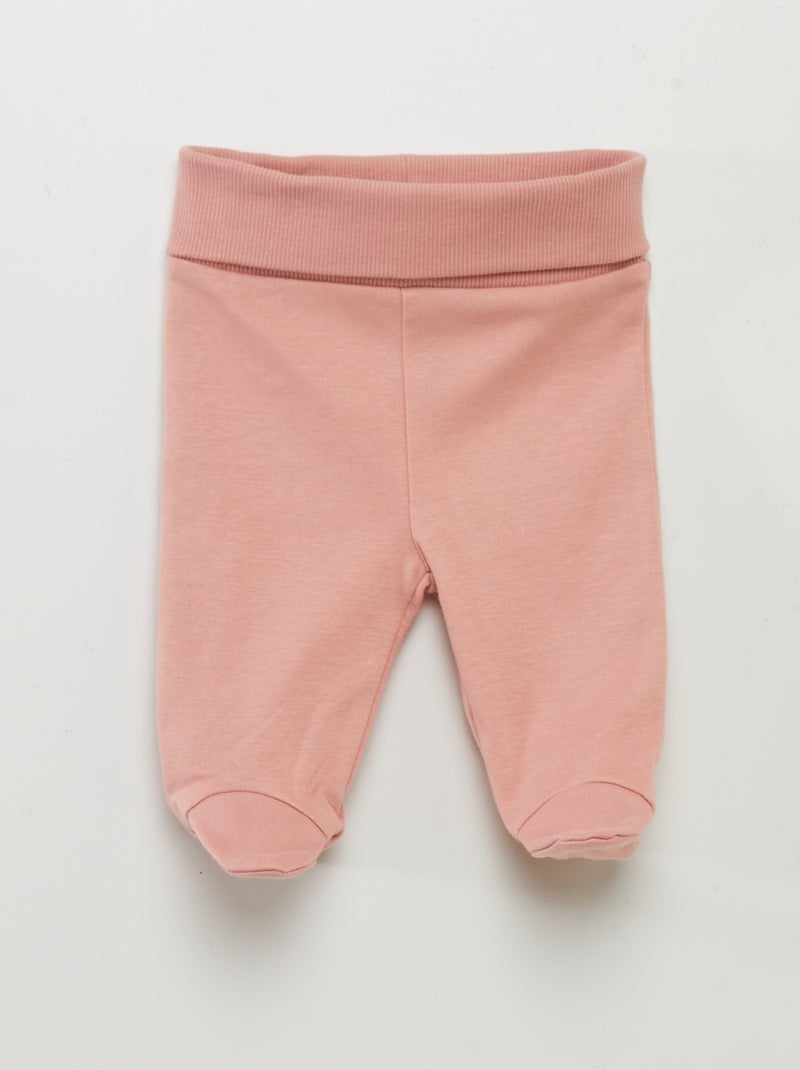 Ensemble body + pantalon avec pieds + bonnet Blanc 'fleuri' - Kiabi