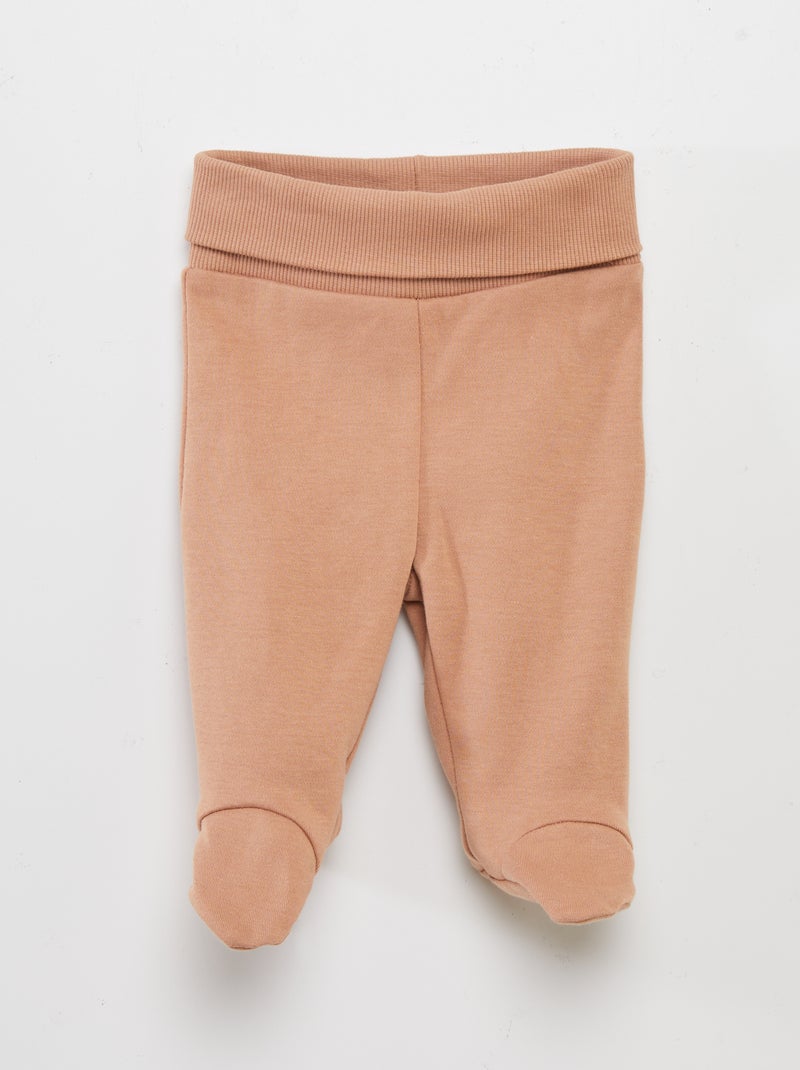 Ensemble body + pantalon avec pieds + bonnet Blanc 'rayé' - Kiabi