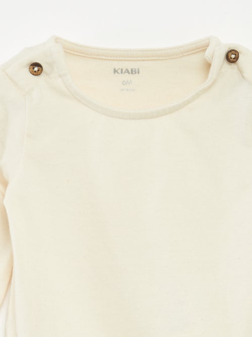 Ensemble body + salopette en gaze de coton - 2 pièces - Kiabi