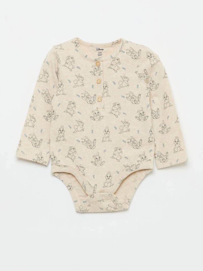 Ensemble body + salopette en maille + bonnet 'Disney' - 3 pièces Bleu - Kiabi