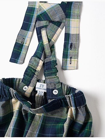 Ensemble body + short à carreaux b&s