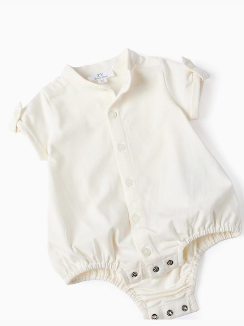 Ensemble body + short à rayures en coton - Kiabi