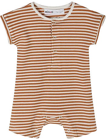 Ensemble bodys manches courtes motif/style rayé - minoti