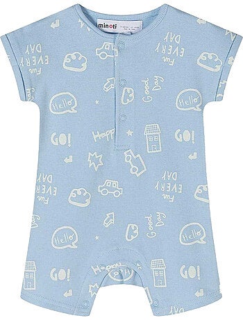 Ensemble bodys manches courtes motif/style rayé - minoti