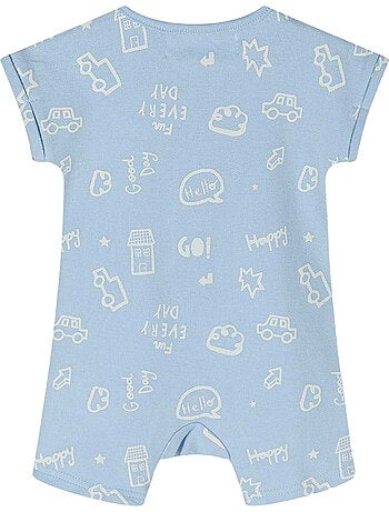 Ensemble bodys manches courtes motif/style rayé - minoti