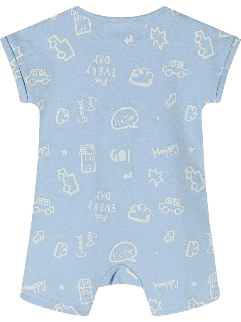 Ensemble bodys manches courtes motif/style rayé - minoti Bleu - Kiabi