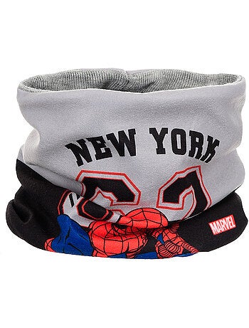 Ensemble bonnet, col & gants garçon spiderman - licence officielle