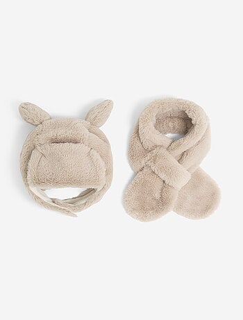Ensemble bonnet + écharpe - 2 pièces