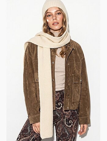 Ensemble bonnet écharpe gants femme lucci