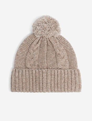Ensemble bonnet en maille + snood - 2 pièces