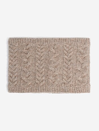 Ensemble bonnet en maille + snood - 2 pièces
