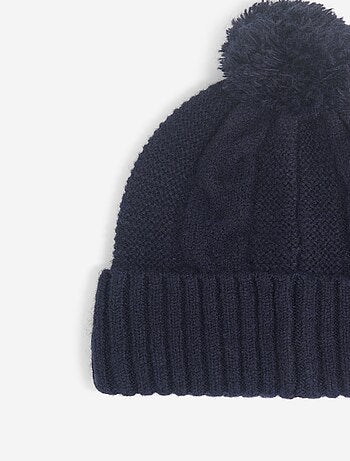 Ensemble bonnet en maille + snood - 2 pièces