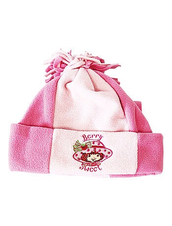 Ensemble bonnet et écharpe Charlotte aux fraises