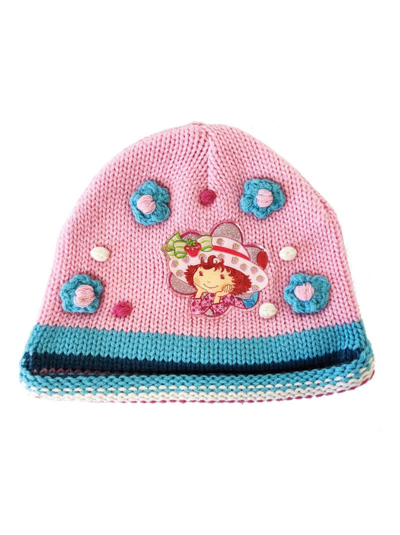 Ensemble bonnet et écharpe Charlotte aux fraises Rose - Kiabi