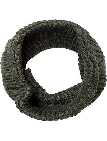 Ensemble bonnet et snood motif/style côtelé - minoti