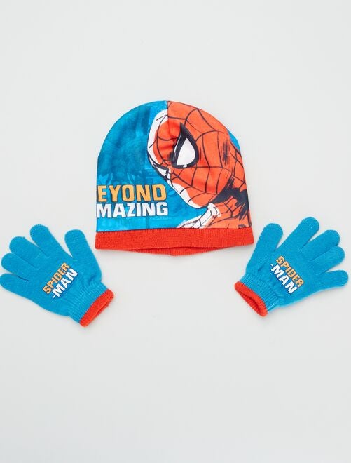 Ensemble bonnet + gants - Spiderman - Kiabi