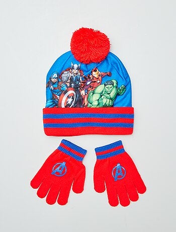 Ensemble bonnet + gants 'Avengers' - 2 pièces