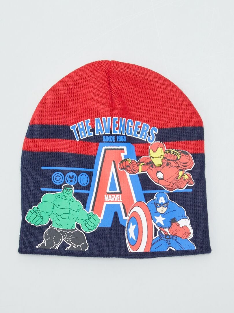 Ensemble bonnet + gants 'Avengers' 'Marvel' - 2 pièces bleu - Kiabi