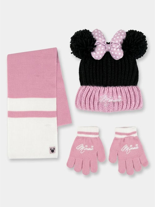 Ensemble bonnet gants écharpe enfant 3 pièces minnie disney - Kiabi Ensemble bonnet gants écharpe enfant 3 pièces minnie disney - Kiabi