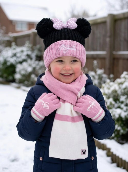 Ensemble bonnet gants écharpe enfant 3 pièces minnie disney - Kiabi Ensemble bonnet gants écharpe enfant 3 pièces minnie disney - Kiabi