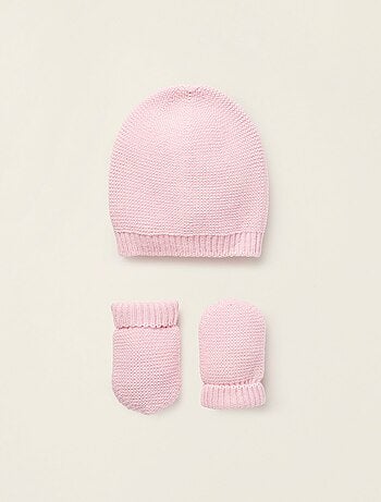 Ensemble Bonnet + Gants en Maille
