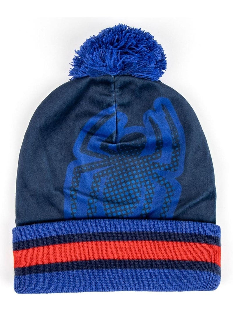 Ensemble bonnet, gants et snood enfant Spider-Man Marvel – Taille unique Bleu Rouge - Kiabi