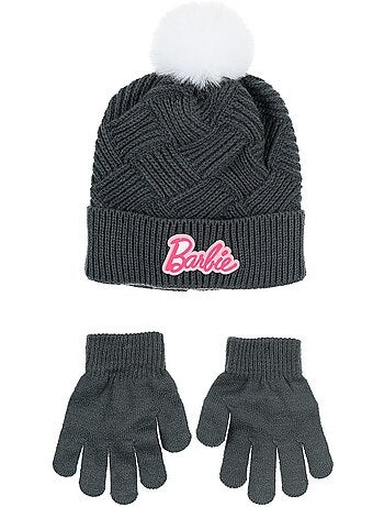 Ensemble bonnet & gants fille barbie - licence officielle